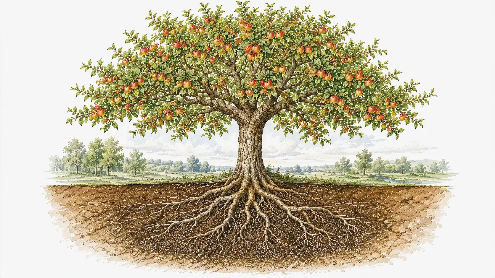 Tree with roots